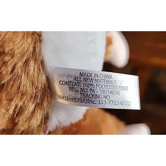 Rainforest Plush Black Capped Squirrel Monkey with Tag - Picture 7 of 12